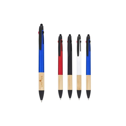 3-colour pen with bamboo grip 3-colour pen with bamboo grip