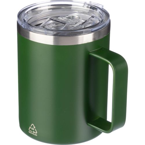 Gerecycled roestvrijstalen dubbelwandige to go mok (300 ml) Renate