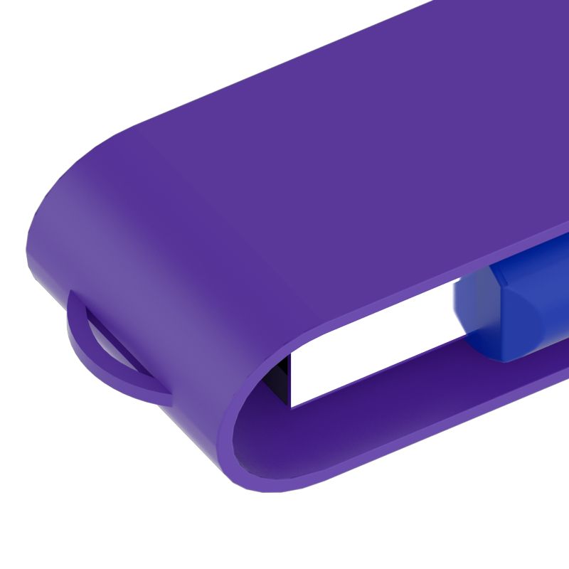 Rubberised plastic USB stick Twist Color
