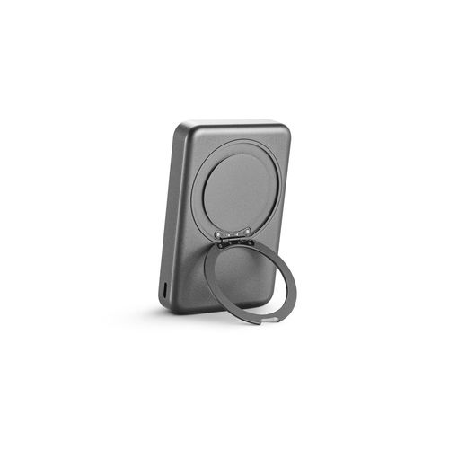WARSHEL 10. Batterie nomade magnétique de 10 000 mAh avec chargeur sans fil ultrarapide de 15 W en ABS recyclé (100 % rABS) avec support