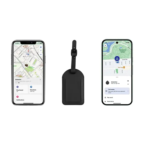 Globefind Dual RCS luggage tag with worldwide locating Globefind Dual RCS luggage tag with worldwide locating