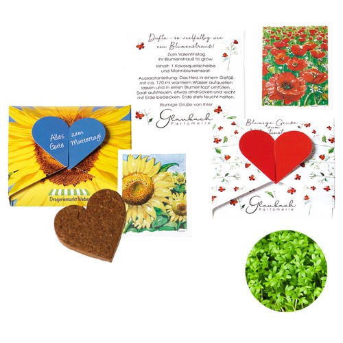 Carte à planter « Un cœur pour… » - Cresson Carte à planter « Un cœur pour… » - Cresson