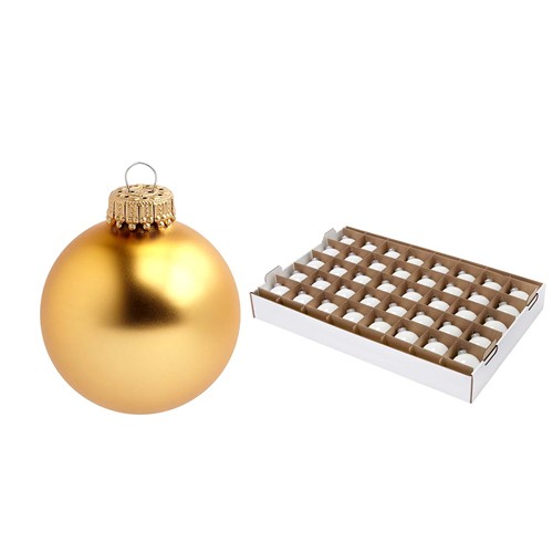 Boule de Noël 7 cm avec tampographie 4-5 couleurs (recto) - sur plateau - couronne dorée - MADE IN GERMANY Boule de Noël 7 cm avec tampographie 4-5 couleurs (recto) - sur plateau - couronne dorée - MADE IN GERMANY