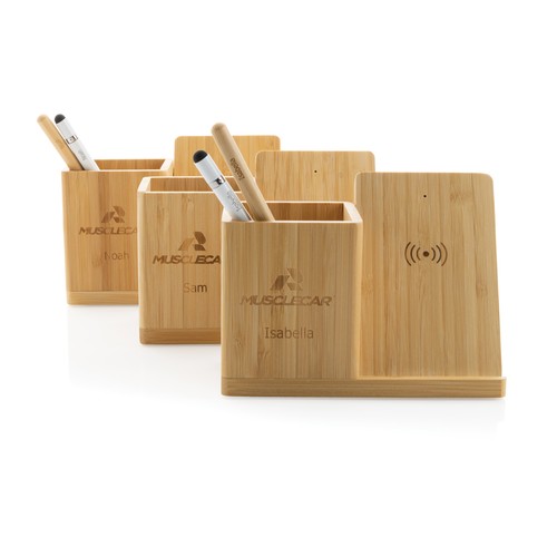 Calgary bamboo 10W wireless charger Calgary bamboo 10W wireless charger