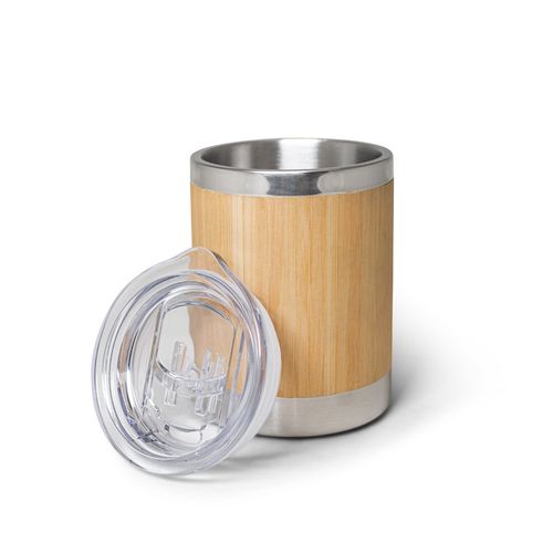 LYCKA. Tasse 350mL en bambou et acier inox LYCKA. Tasse 350mL en bambou et acier inox