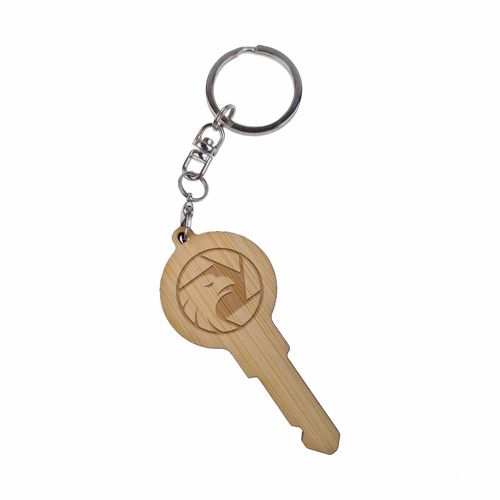 Key Ring Bamboo DYO, Engraving Key Ring Bamboo DYO, Engraving