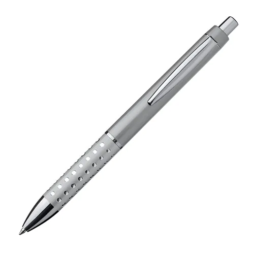Plastic ball pen with sparkling dot grip zone Plastic ball pen with sparkling dot grip zone