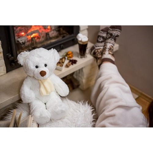Plush teddy bear | Monty White Plush teddy bear | Monty White