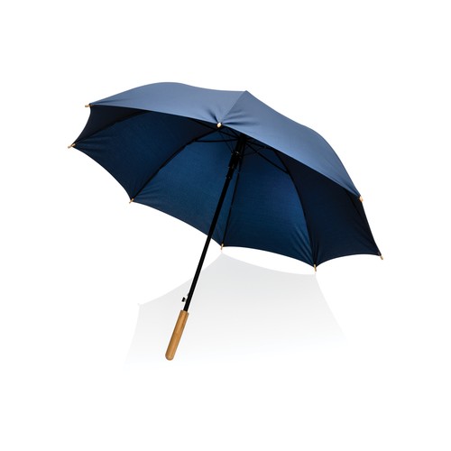 23" Impact AWARE™ RPET 190T auto open bamboe paraplu