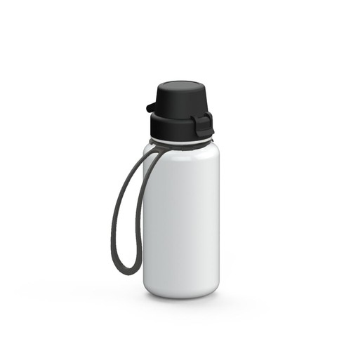Gourde "School" transparente incl. attache, 0,4 l