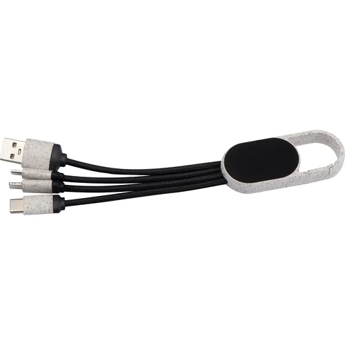 3 in 1 wheatstraw charging cable