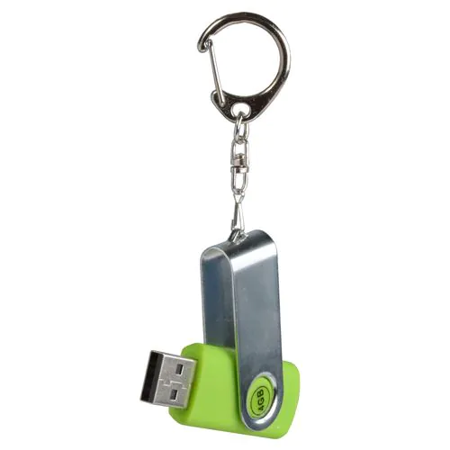Rotatable, 4 GB, rubberised ABS/metal pen drive. Upload on request with delivery in 2 week