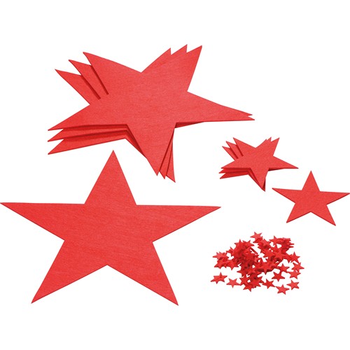 Set de estrellas de fieltro