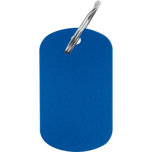 Sleutelhanger met metaalplaatje Sleutelhanger met metaalplaatje
