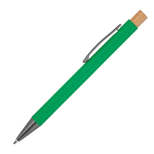pen made from recycled aluminium with bamboo pusher