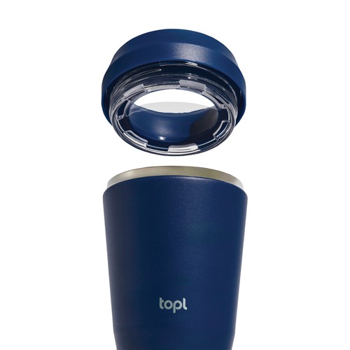 Topl Recycled Steel To Go Tumbler Patented 360 Lid 354ml Topl Recycled Steel To Go Tumbler Patented 360 Lid 354ml