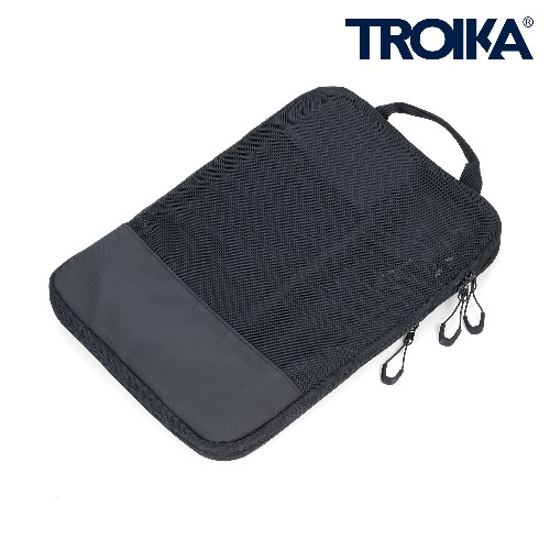 Black Packing Cubes TROIKA BLACK PACKING CUBES