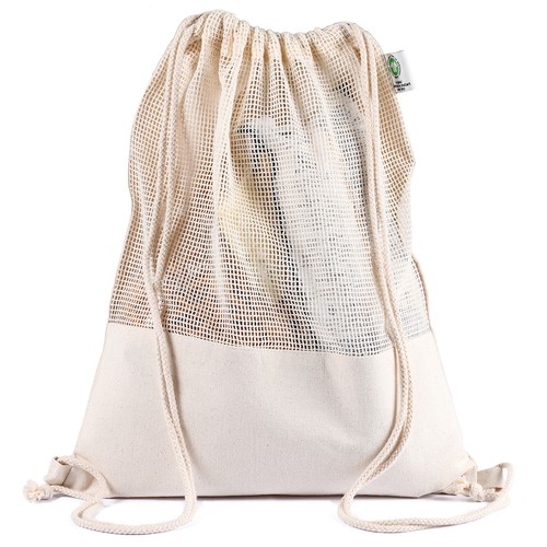NATURAL KNAPSACK IN 100% ORGANIC COTTON (300 gr/m²) NATURAL KNAPSACK IN 100% ORGANIC COTTON (300 gr/m²)
