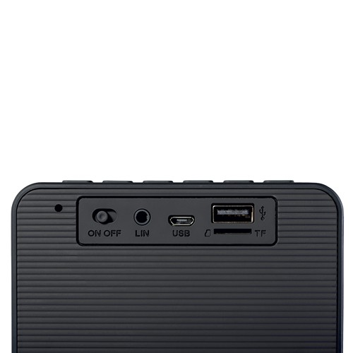 BLUETOOTH PLASTIC SPEAKER WITH LED ALARM CLOCK AND FM AUTO SCAN