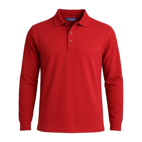 100% piqué cotton (180 g/m2) short-sleeved polo shirt with two-button collar