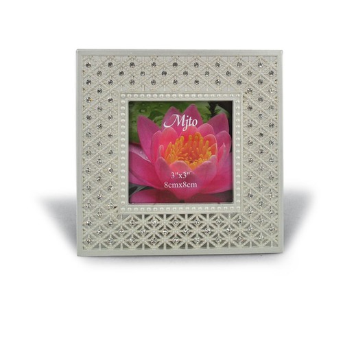 PHOTOFRAME SILVER CRYSTAL - 80x80 mm