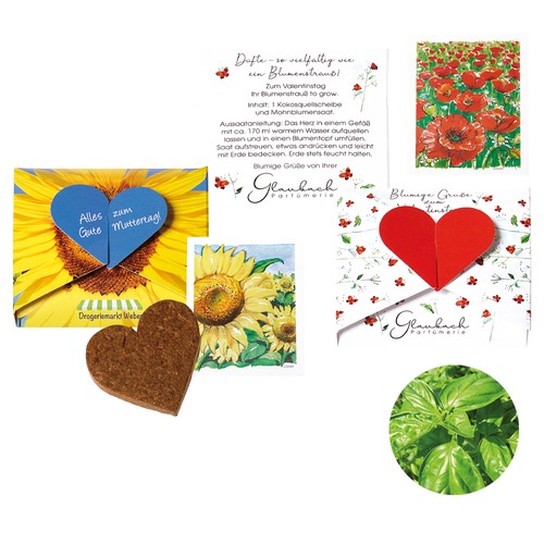 Carte à planter « Un cœur pour… » - Basilic Carte à planter « Un cœur pour… » - Basilic