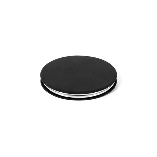 FREYA. Miroir rond double face avec extérieur en PU mat FREYA. Miroir rond double face avec extérieur en PU mat