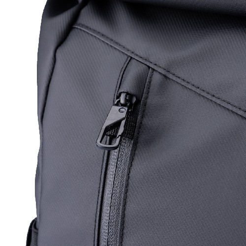 Troika Black Roll Top Backpack TROIKA BLACK ROLL TOP Troika Black Roll Top Backpack TROIKA BLACK ROLL TOP
