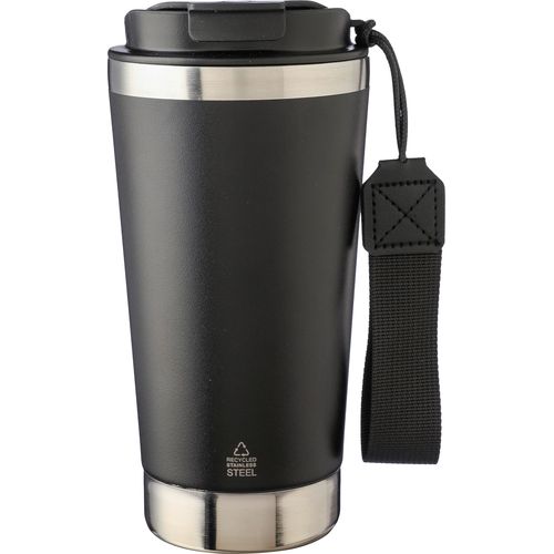 Gerecycled roestvrijstalen dubbelwandige drinkbeker 500 ml Kayla