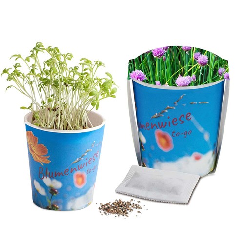 Flower meadow to-go - Chives - Custom print 4/0-c