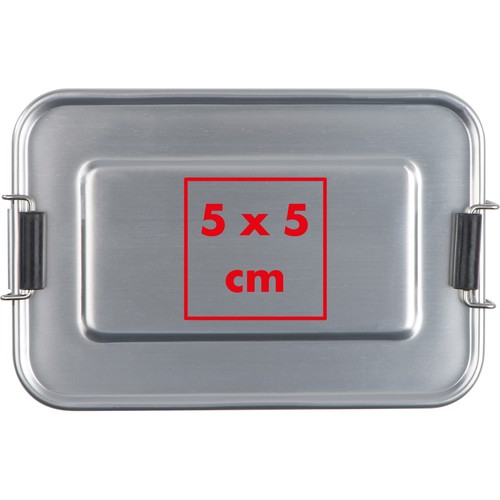 Aluminium lunch box with closure Aluminium lunch box with closure