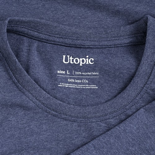 100% regenerated fabric T-shirt