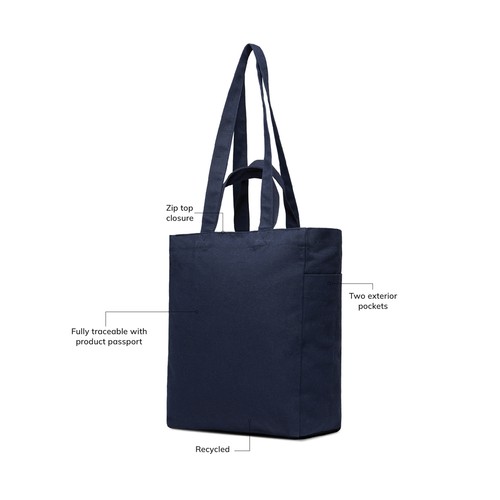 VINGA Hilo AWARE™ gerecycled canvas tas met ritssluiting VINGA Hilo AWARE™ gerecycled canvas tas met ritssluiting