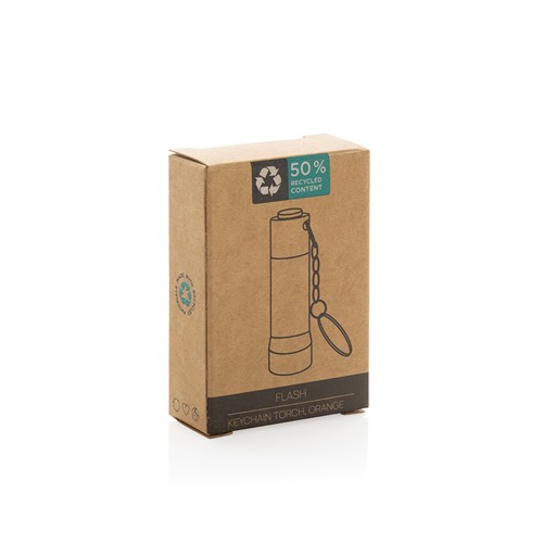 Flash RCS recycled aluminium keychain torch Flash RCS recycled aluminium keychain torch