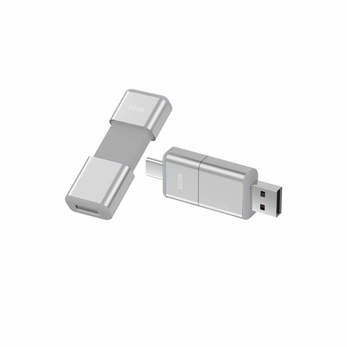 Modello OTG F49 Tipo C Disco flash USB 3.0 da 32 GB Argento