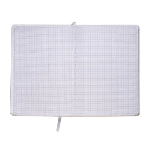 PU notebook with coloured elastic, squared sheets (80 pages), satin bookmark