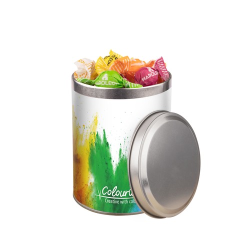 Medium round tin, 0.9 liters