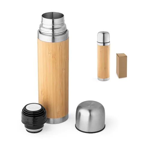 CEYLON. Bamboo and stainless steel thermos 450 mL CEYLON. Bamboo and stainless steel thermos 450 mL