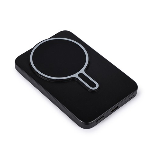 CARICATORE USB E WIRELESS DA 5000 mAh IN PLASTICA RICICLATA E ALLUMINIO