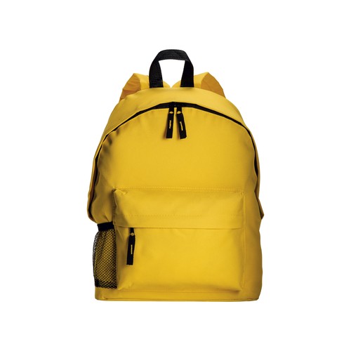 600D polyester 3-pocket backpack (one mesh side pocket). Adjustable shoulder straps 600D polyester 3-pocket backpack (one mesh side pocket). Adjustable shoulder straps