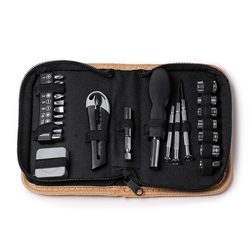 Set d'outils avec 25 accessoires. Cutter, clé hexa Marli Set d'outils avec 25 accessoires. Cutter, clé hexa Marli