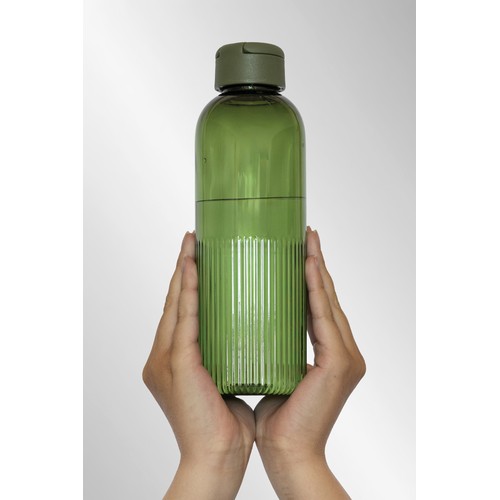 Botella de agua antigoteo Ripple RCS RPET con asa 75 ml