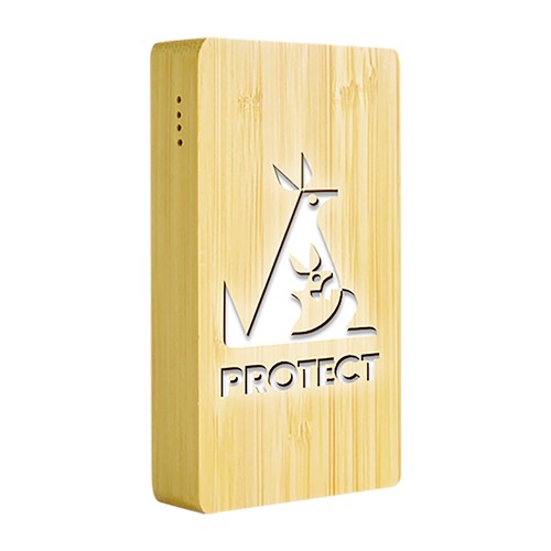 Powerbank en bambou Hannelore