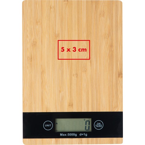 Digital bamboo kitchen scale