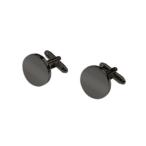 BURNISHED ROUND CUFFLINKS