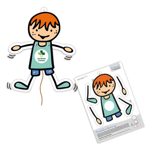 Jumping Jack Craft Kit A4 - in a white envelope Jumping Jack Craft Kit A4 - in a white envelope