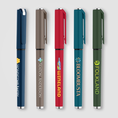 Stylo gel monochrome Islander en plastique recyclé Stylo gel monochrome Islander en plastique recyclé