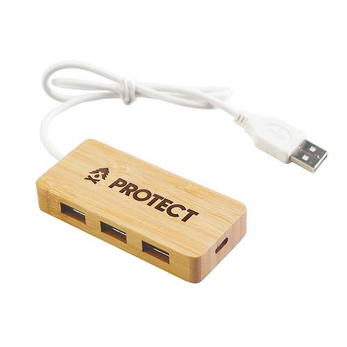USB Hub in Bamboo Zonda