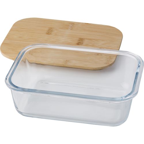 Lunch box, coperchio in bambù, in vetro Nicole