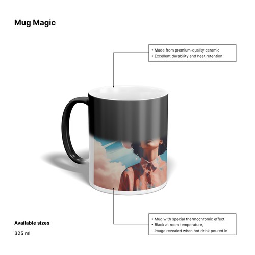 Mug Magique Personnalisé – Effet Thermochromique, sur Commande